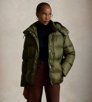 polo ralph lauren para mujer 211932183003 chaqueta acolchada de plumon verde l casual nylon