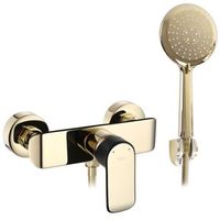 grifo de ducha rea bloom black gold