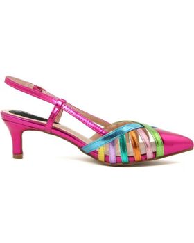 de MARCA INEXISTENTE SANDALIAS FASHION ATTITUDE FAM9556 ROSAS CON TIRAS MULTICOLOR PINK