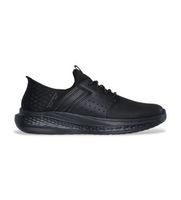 skechers para hombre 210828 zapatillas slip-ins rf slade zachary negro 43 tela plano cordones casual