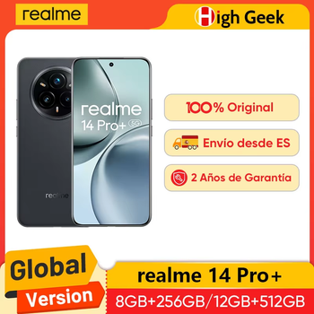 Versión Global realme 14 Pro Plus 5G Smartphone Sony 3X Periscopio OIS Cámara Snapdragon7s Gen 3 80W SUPERVOOC Carga IP69
