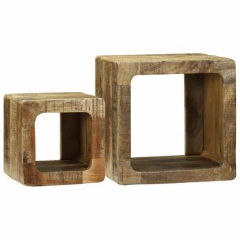 Unidades De Tv 2 Uds. Marrón 36 X 30 X 36 Cm Vidaxl