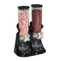 dispensador doble de cereales - blacksilvertransparent - 185x35x295cm