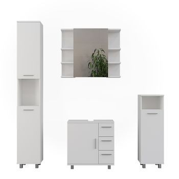 Conjunto De Muebles De Baño Ilias 4 Partes Vicco