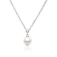 cadena de plata 925 con colgante de perlas