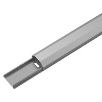 goobay canaleta aluminio para cables 11m plata