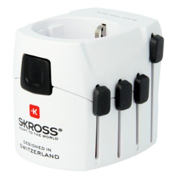 Adaptador de enchufe Skross PRO Universal blanco 100-250 V 7A