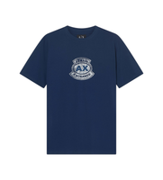 ax armani exchange para hombre xm002776af10356ub096 camiseta logo azul xs blanco casual algodon manga corta