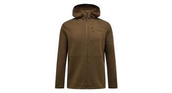 Vellon con capucha para hombre peak performance trail polartec power grid beige