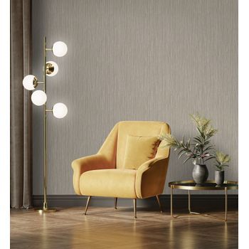 Papel Pintado Vinílico Lavable Imitando A La Tela Con Pliegues Fruncida En Relieve - Opulent Texture 676871 De Gaulan - Rollo De 10 M X 1,06 M