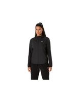 chaqueta de running asics core mujer negro
