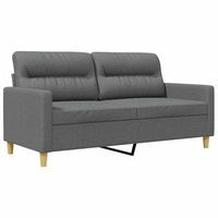 sofa de 2 plazas  sofa de salon  sofa de descanso de tela gris oscuro 140 cm