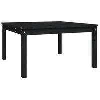 mesa de jardin  mesa de exterior madera maciza pino negro 825x825x45 cm