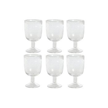 Copa Set 6 Cristal 8x8x14 300ml Burbujas