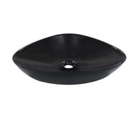 vidaxl lavabo 585x39x14 cm ceramica negro