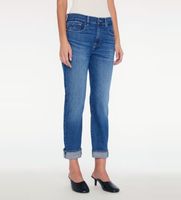 7 for all mankind para mujer jsdtc120sm jeans boyfriend de talle medio azul 30 casual