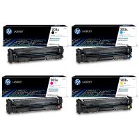 original multipack hp colour laserjet pro mfp m281fdw printer toner cartridges 4 pack -cf540a