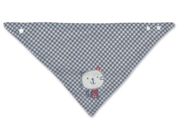 Bandana bebé impermeable algodón gatito