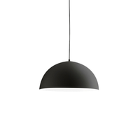 bonella - lampara colgante negra 1xe27 max 1x60w ip20 - lampara de techo con diseno moderno en aluminio - casquillo e27