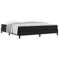 cama con colchon negro 180 x 200 cm cuero sintetico