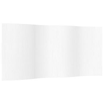 Biombo Divisor De Bambú Blanco Ancho 400 Cm Alto 165 Cm Vidaxl