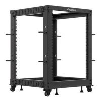 rack independiente lanberg or01-6115-b 15u 600kg rieles ruedas negro 22kg