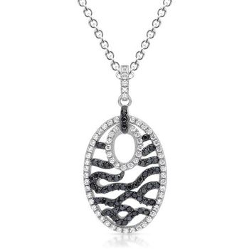 Cadena de plata con colgante de circonita