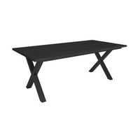mesa comedor mesa fija cocina y salon 194x90x74 cm para 10 comensales muebles comedor estilo industrial negro