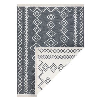Alfombra Twin 23000 Boho, Algodón, Doble Cara, Diamantes Flecos Ecol� 200x290 Cm