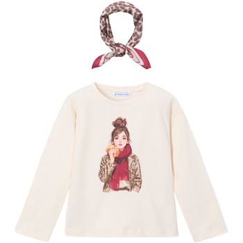 Mayoral Camiseta manga larga 4002-beige para niña