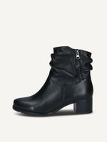 caprice bootie black made of leather with block heel size 37