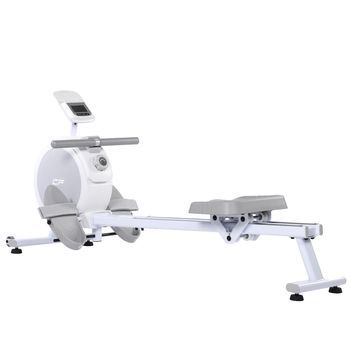 Máquina De Remo Magnético Para Casa, Aparato Fitness Ideal Tonificación. Ejercita Cuerpo Completo. Apto Para Gimnasio En Casa. Blanco