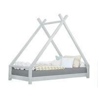 tipi cama para ninos tahuka 120 x 200 gris claro