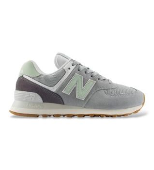 New Balance para mujer. W574V2_LI Zapatillas 574 gris (38), Plano, Cordones, Casual