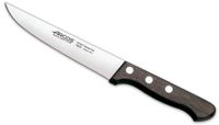 cuchillo cocina de acero inoxidable de 135 mm mango madera marron