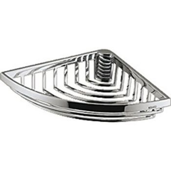 Cesta Esquinera Para Esponja Extraíble Keuco Cestas De Ducha Cestas Para Jabón 24944, Modelo De Alambre, Extraíble, Alt.: 47 Mm, Cromada, 24944010000