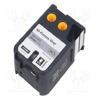 Dymo 1868803 Original Label Tape (24mm x 7m) Black On Grey