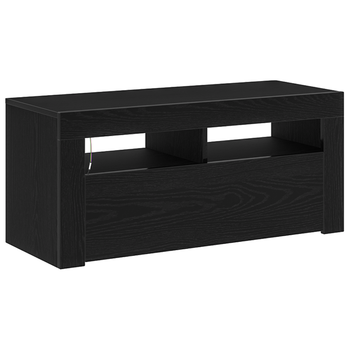 Mueble De Tv | Mueble De Salón | Gabinete De Tv Roble Negro 90 X 35 X 40 Cm Madera De Ingeniería