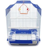 bps jaula pajaros metal con comedero bebedero columpio saltador cubeta color envia al azar 33 x 26 x 46 cm bps-1233