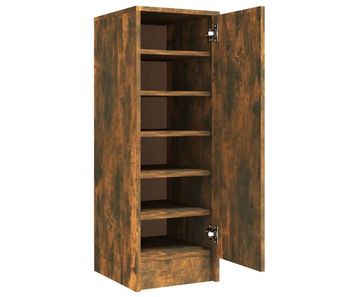 Vidaxl mueble zapatero madera contrachapada roble ahumado 32x35x92 cm