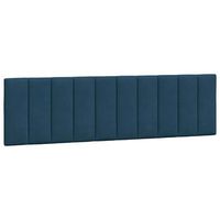 cabecero de cama  panel de cabecero  decoracion de pared acolchado terciopelo azul 180 cm