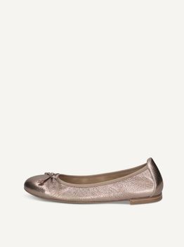 CAPRICE Ballerina, brown, made of Leather with Block heel, Size 41