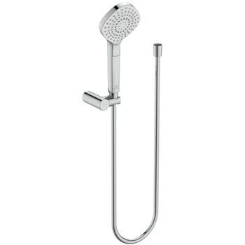 Conjunto De Ducha De Mano Ideal Standard Idealrain Evo, 3 Funciones Hb. Diamond D:115 Mm, Cromo, B2405aa