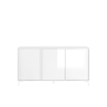 Aparador de 3 puertas l156 cm - blanco
