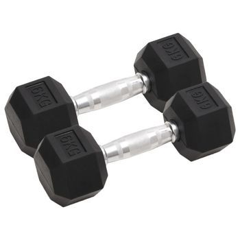 Mancuernas 2 Unidades Total Hierro Fundido 6 Kg Vidaxl
