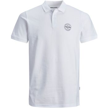 Jack & Jones Polo 12205278 JJESHARK POLO SS NOOS PLS WHITE NAVY BLAZER para hombre