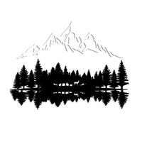 decoracion pared de metal nature and montana-12 blanco negro 62x22 cm