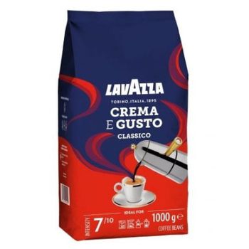 Lavazza Crema e Gusto Clásico Café en Grano 1Kg Blend Cremoso y Aromático