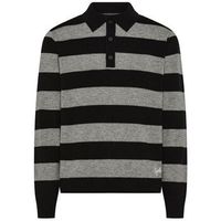 cycle jersey 461kc14 polo stripes-1106 blackligrey para hombre