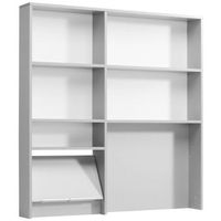 estanteria modular multifuncion 120 cm de cocina eko mueble color gris aluminio moderno